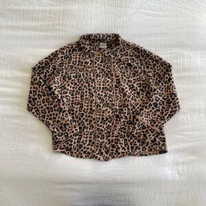 Kensie Brown Leopard Shacket (sz L)
